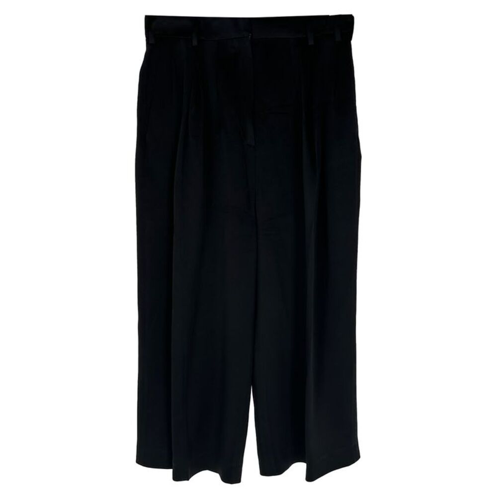 Valentino Garavani Vintage Wide Leg Pants in Black Viscose